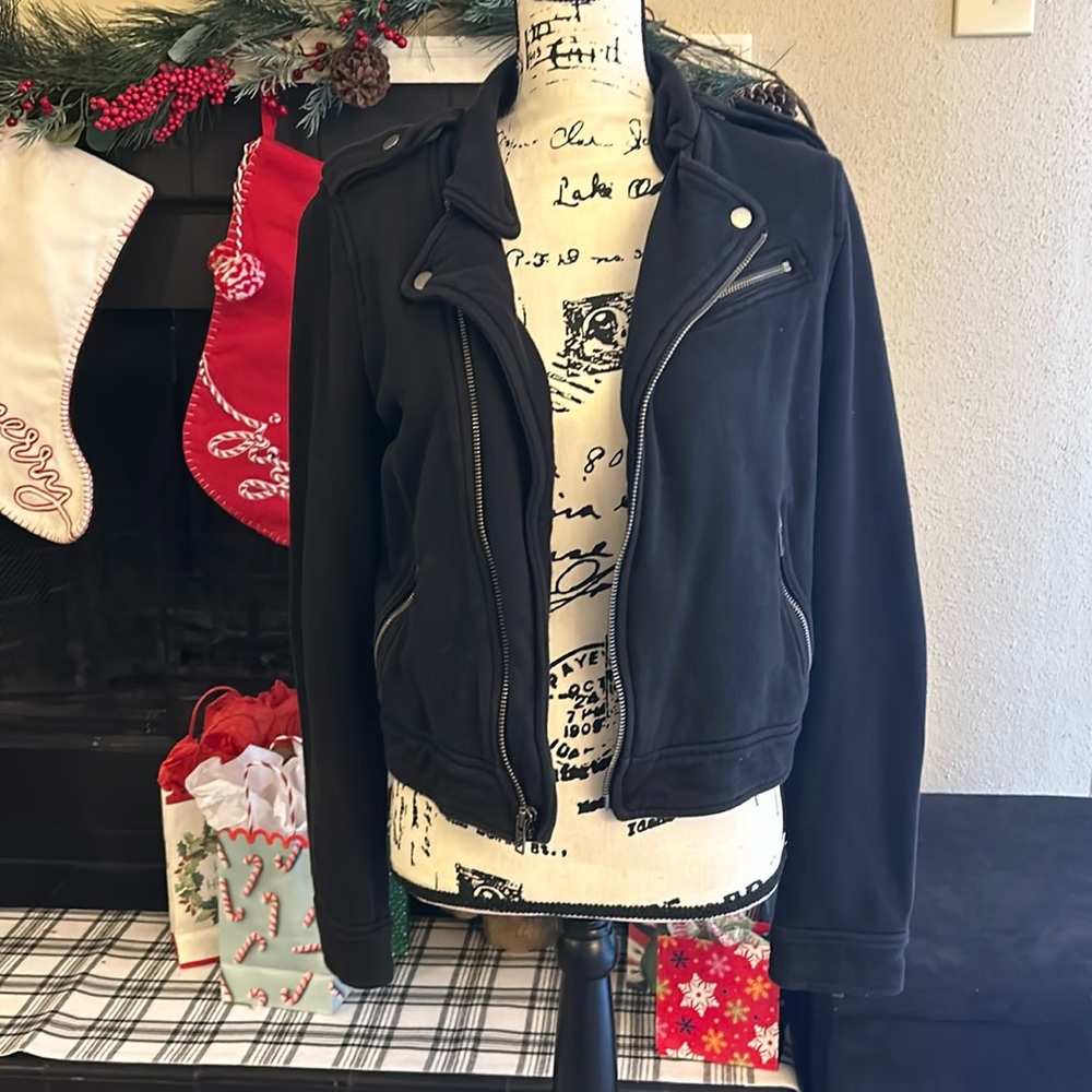 🪩5 for $25🪩Solid Black Rider Jacket